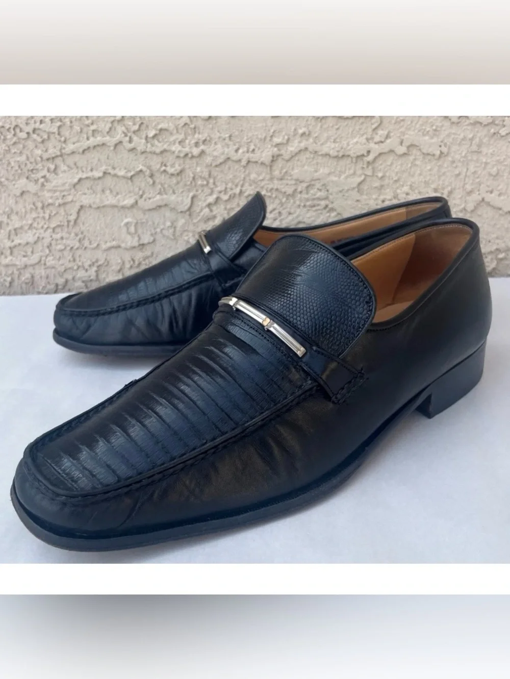 Bally of Switzerland Alligator Mens 9.5 D Moc Penny Slip On Loafers Shoes VTG